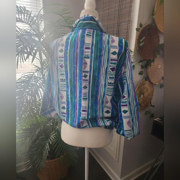 Vtg unisex colorblocking teddi windbreaker - Picture 4 of 8